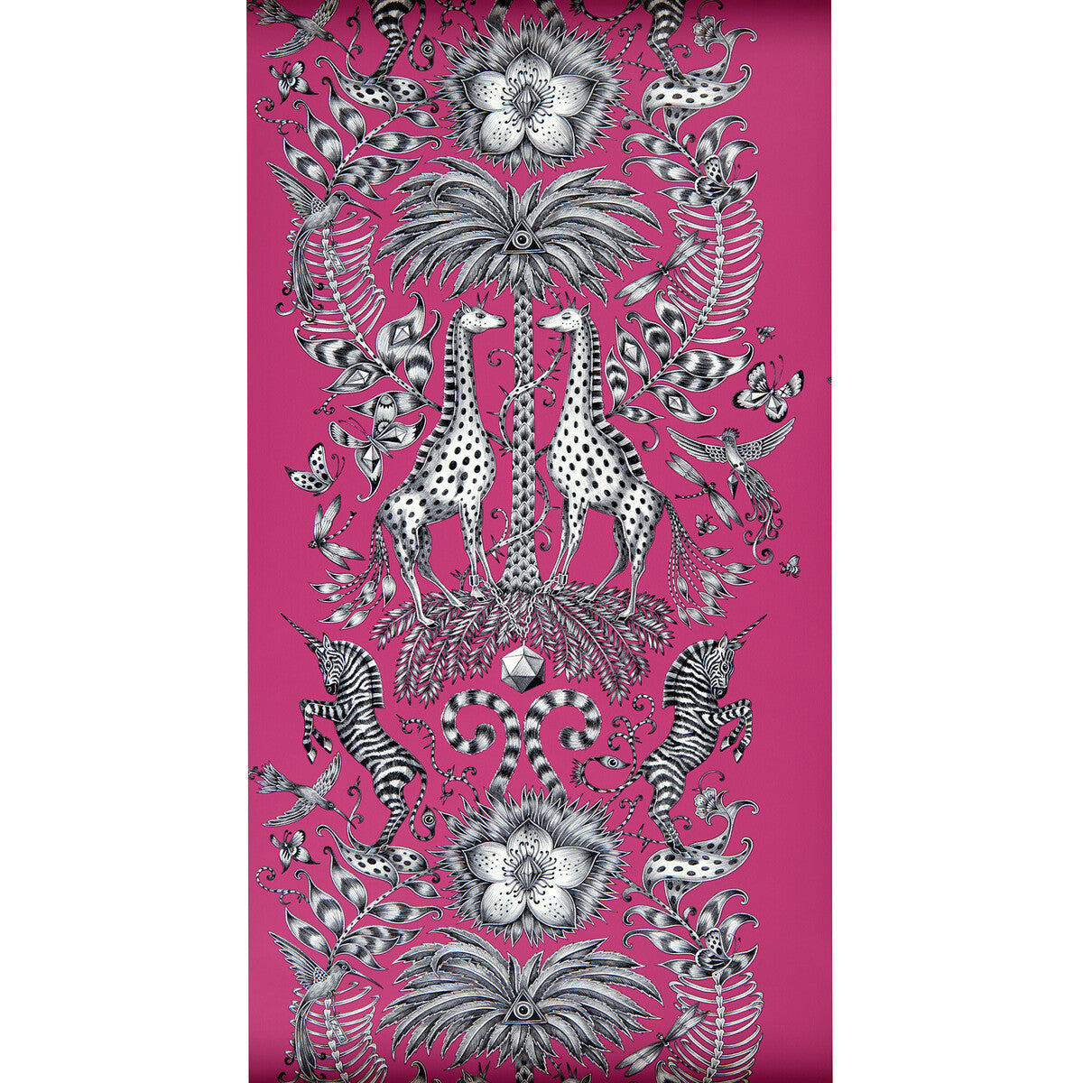 w010204cac0-kruger-magenta-clarke-and-clarke - CLARKE AND CLARKE Wallpaper