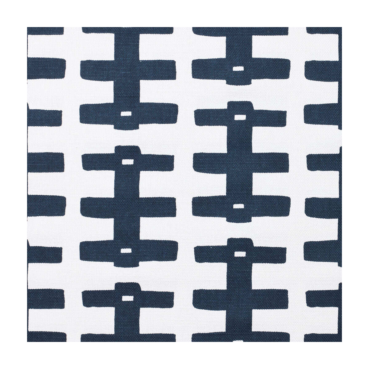 ccf-230616500-bridge-dark-navyoyster-caroline-cecil-textiles - CAROLINE CECIL TEXTILES Fabric