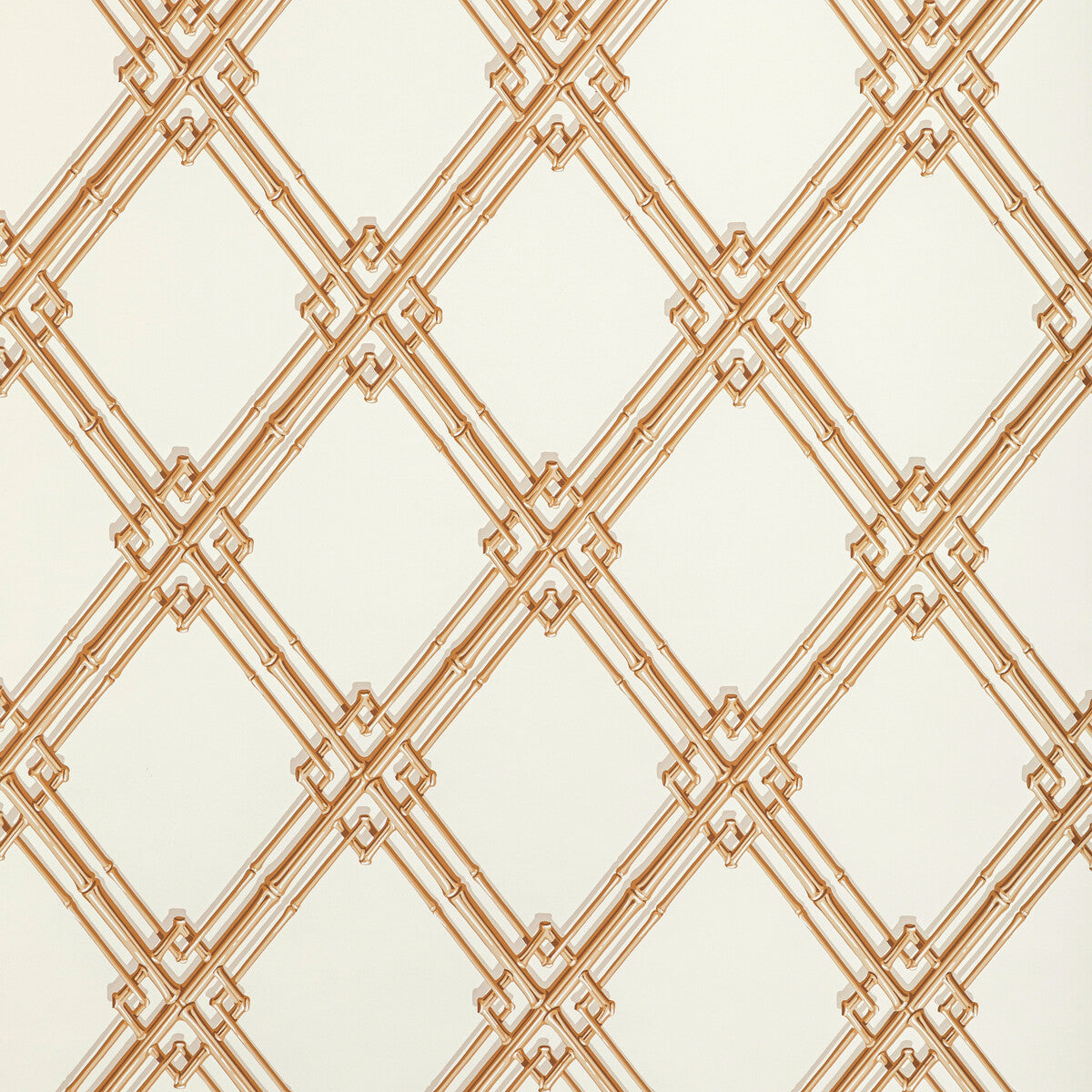 br-6941140-treillage-de-bambou-gold-brunschwig-fils - BRUNSCHWIG & FILS Wallpaper
