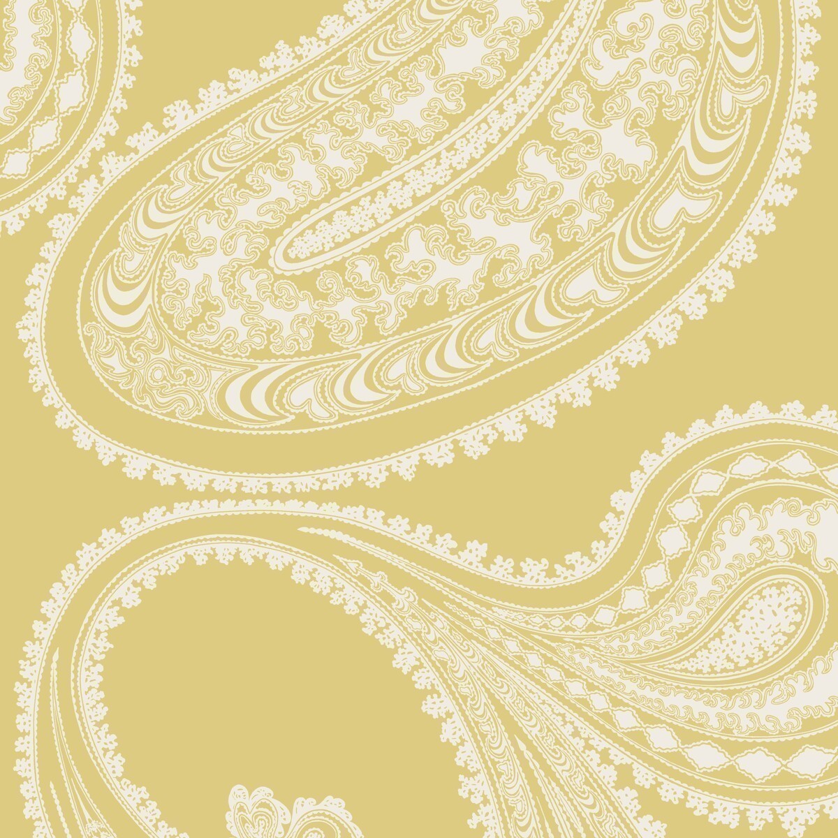 1129031cs0-rajapur-flock-yellowwhite-cole-son - COLE & SON Wallpaper