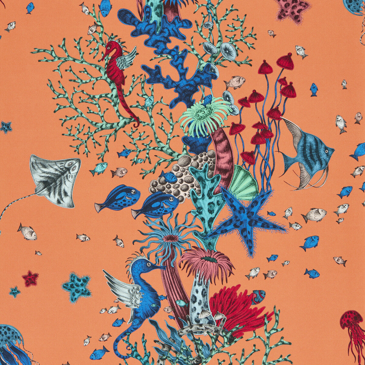 w021805cac0-seaforest-peach-wp-clarke-and-clarke - CLARKE AND CLARKE Wallpaper