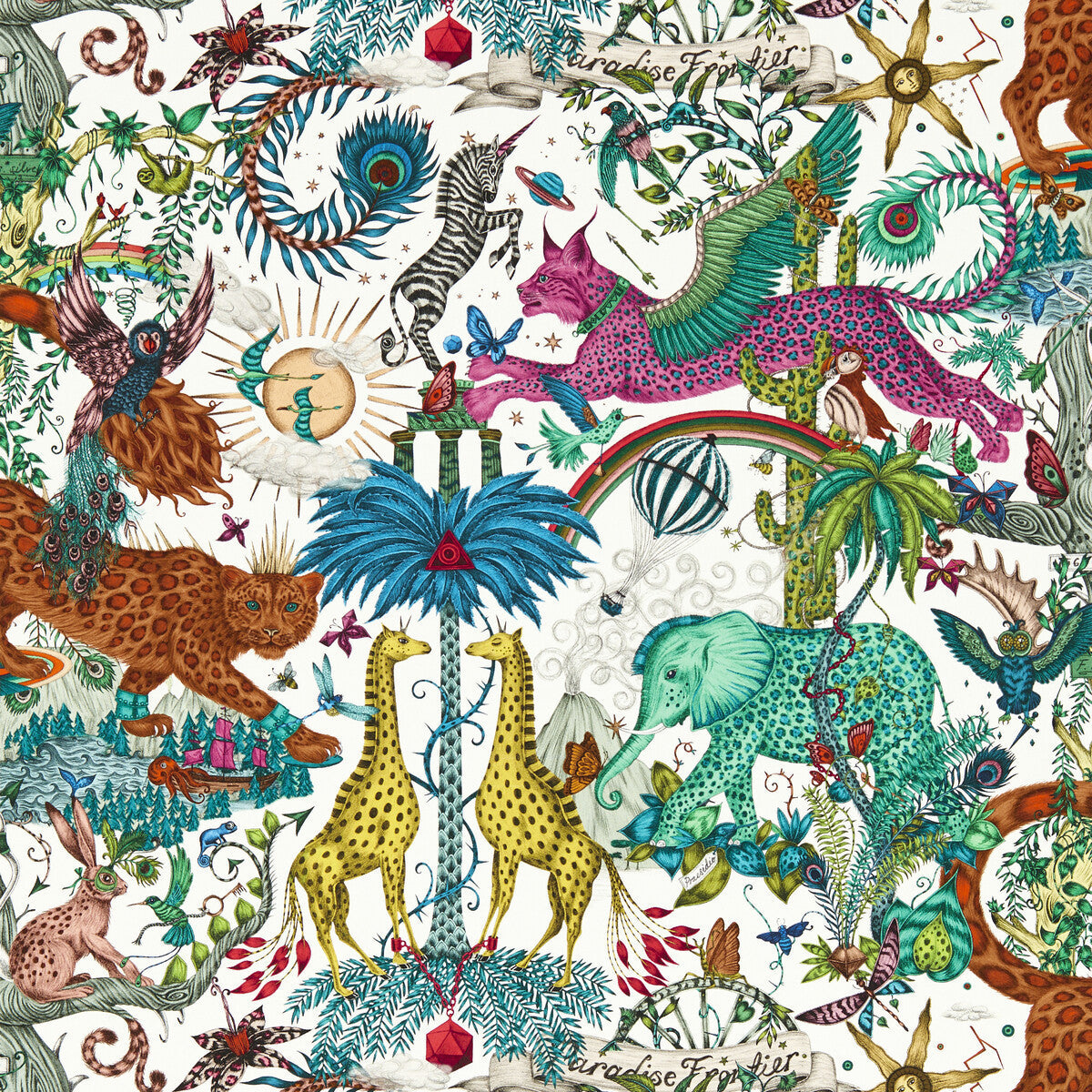 w021603cac0-paradise-lost-ivory-wp-clarke-and-clarke - CLARKE AND CLARKE Wallpaper