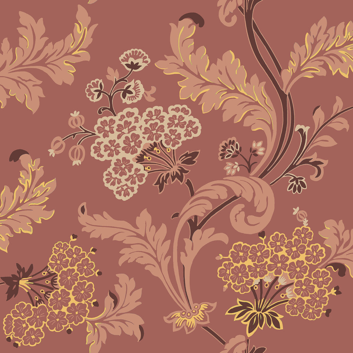 wdr2037wt0-emma-georgian-red-winfield-thybony - WINFIELD THYBONY Wallpaper