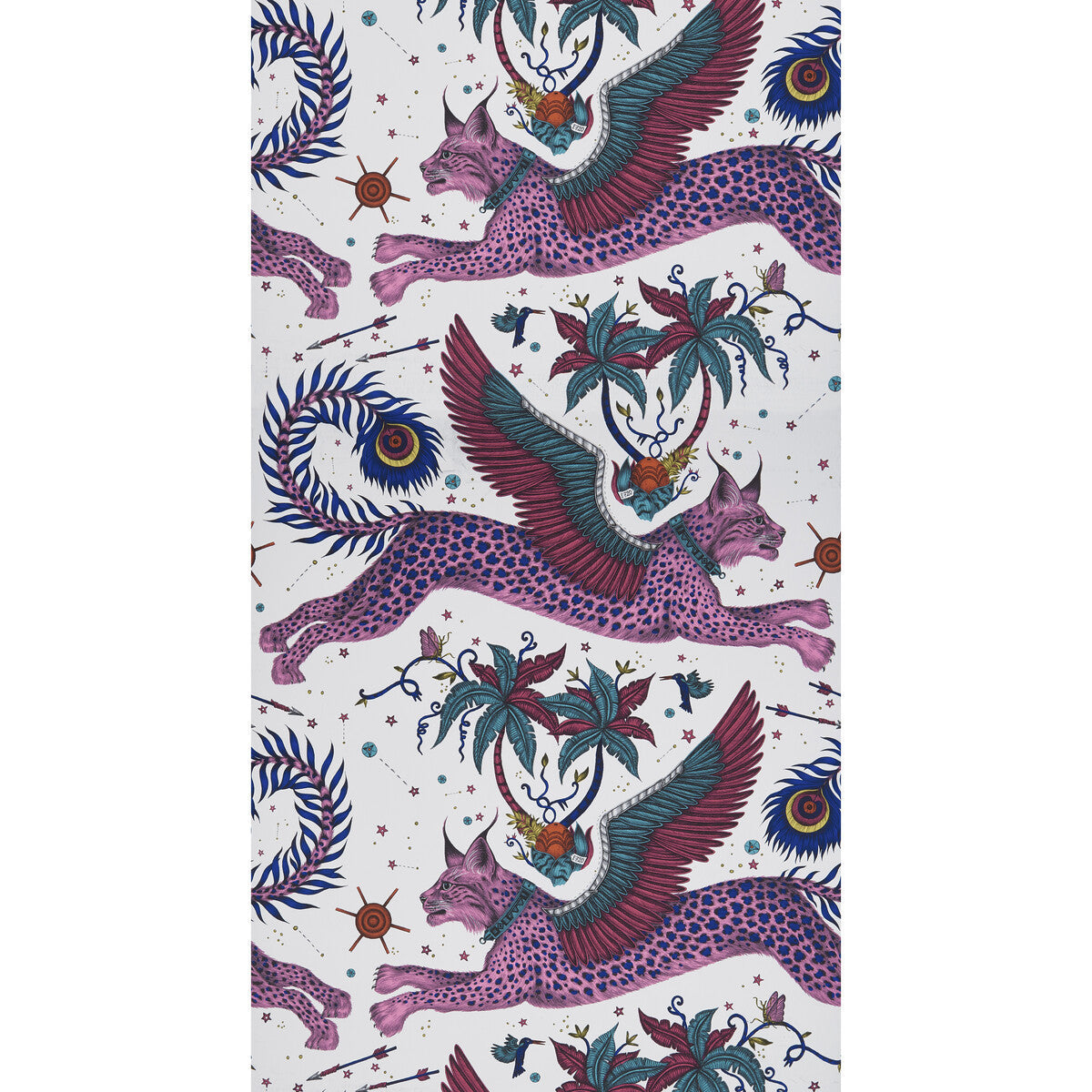 w011803cac0-lynx-magenta-clarke-and-clarke - CLARKE AND CLARKE Wallpaper