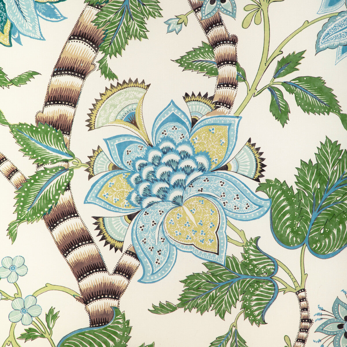 80231053530-cadenet-print-aqualeaf-brunschwig-fils - BRUNSCHWIG & FILS Fabric