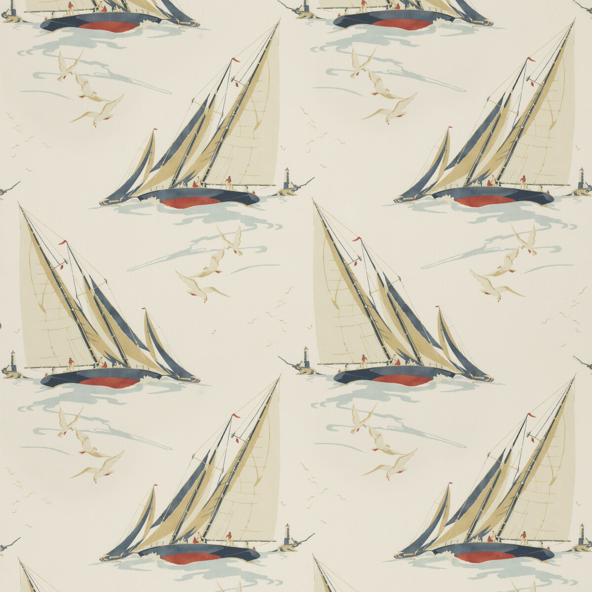 fd2010v1100-round-the-island-redblue-mulberry - Mulberry Fabric