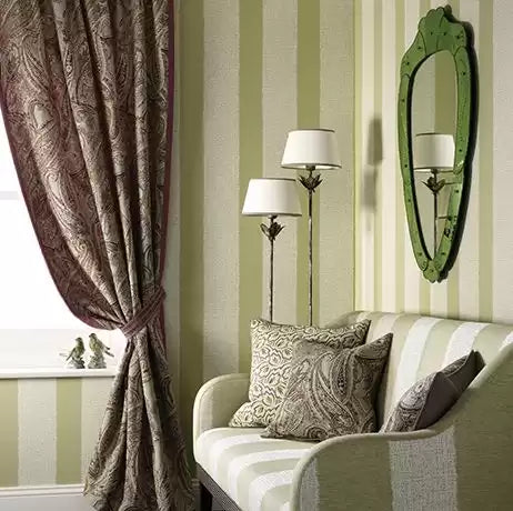 Braemar Rothesay Fennel/Silver - Nina Campbell - NCW4125-03 Wallcovering