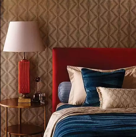 Fantasque Ruhlmann Heather/Pewter - Osborne & Little - W6897-02 Wallcovering