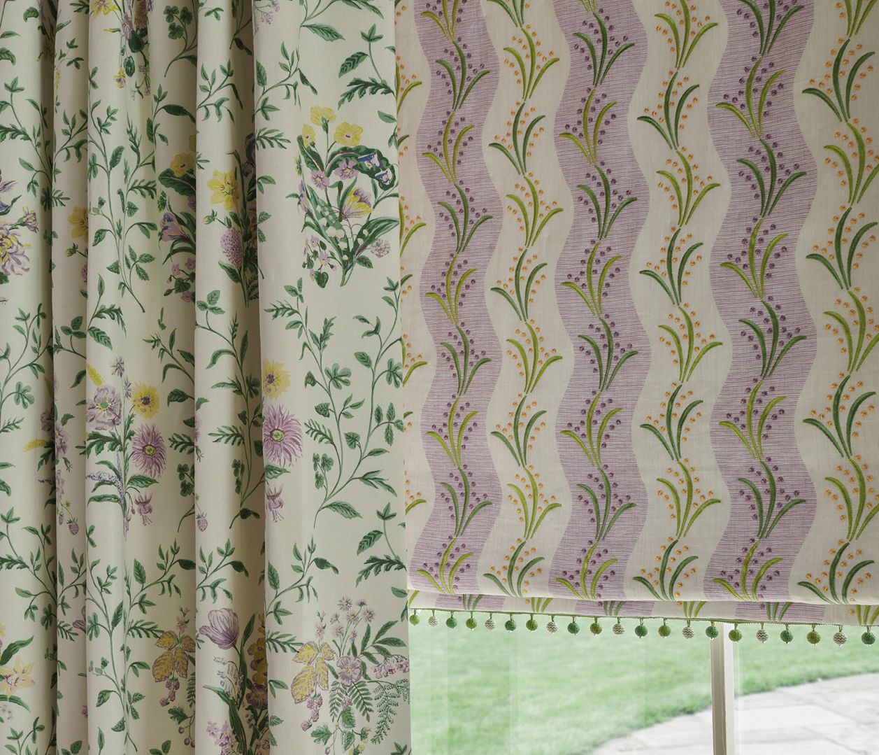NC Dallimore Sidney Stripe Aqua/Green - Nina Campbell - NCF4532-05 Fabric