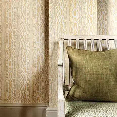 Fontibre Tagus Ivory/Stone - Nina Campbell - NCW4206-02 Wallcovering