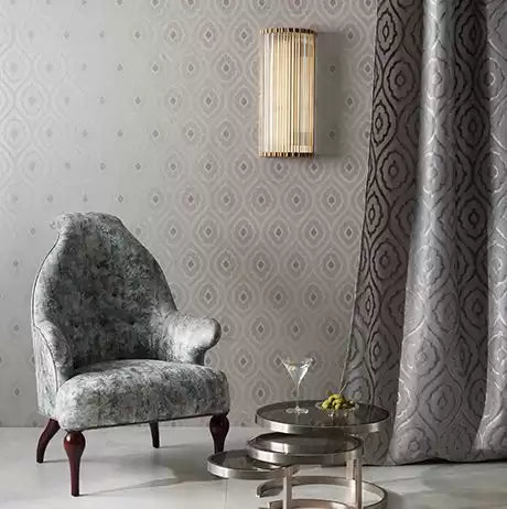 Coromandel Vignola Silver - Nina Campbell - NCW4271-01 Wallcovering