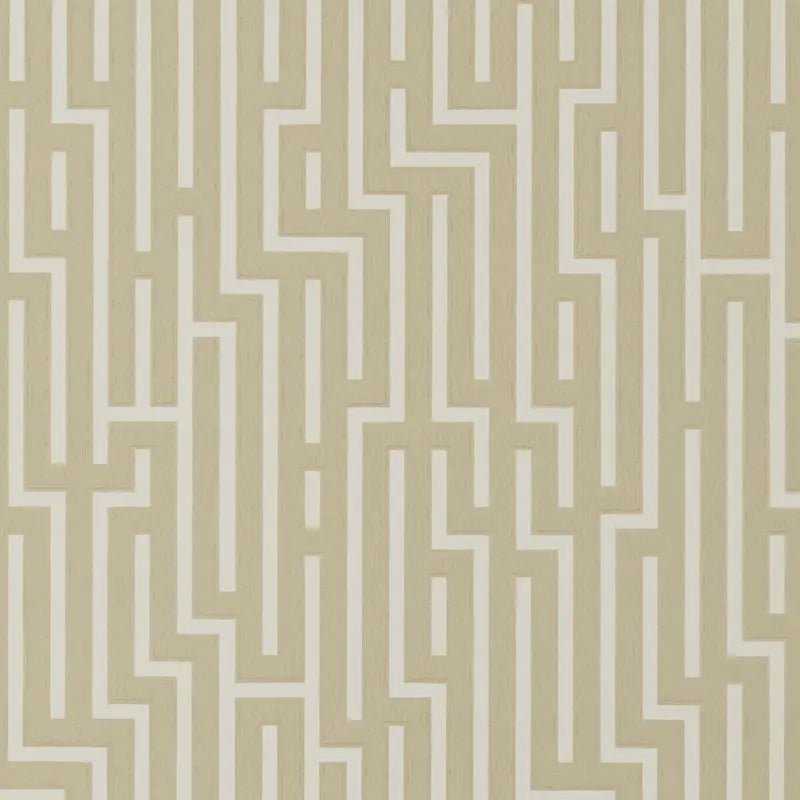 G P & J Baker Wallpaper BW45007.10 Fretwork Parchment