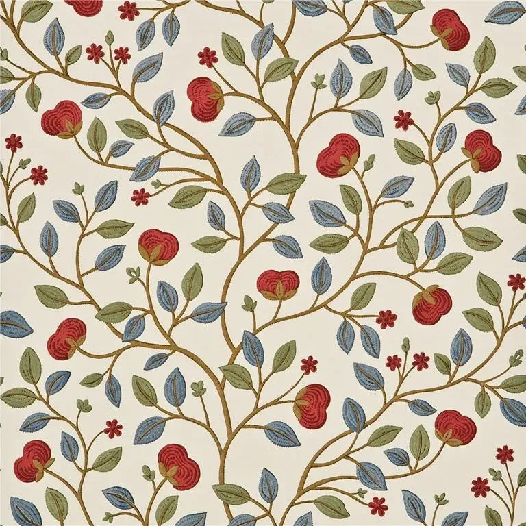BW45025.4 Medlar Blue/Red G P & J Baker Wallcovering