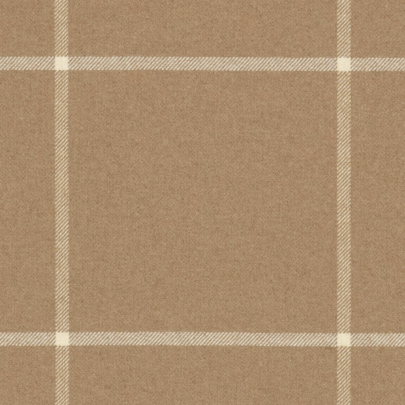 FRL5233-01 Westcliff Tattersall Camel by Ralph Lauren Fabric - Ralph Lauren Fabric Fabric