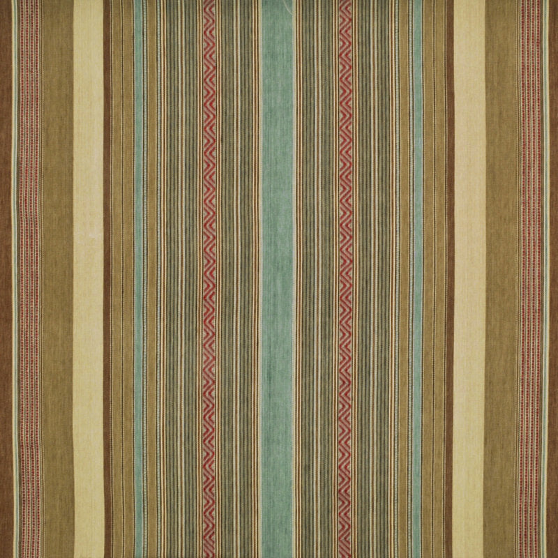 Ralph Lauren Fabric LCF68474F New Blue Mesa Stripe Turquoise