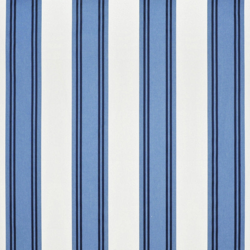 FRL5203/01 Garland Stripe Royal Blue by Ralph Lauren Fabric - Ralph Lauren Fabric Fabric