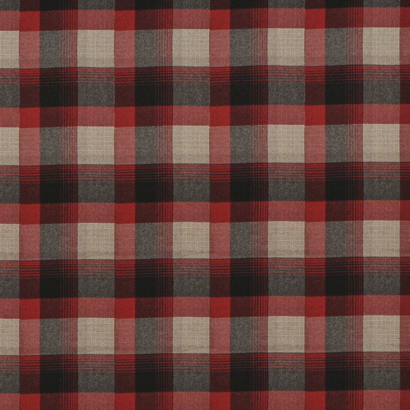 FRL5064-02 Market Street Plaid Cardinal by Ralph Lauren Fabric - Ralph Lauren Fabric Fabric