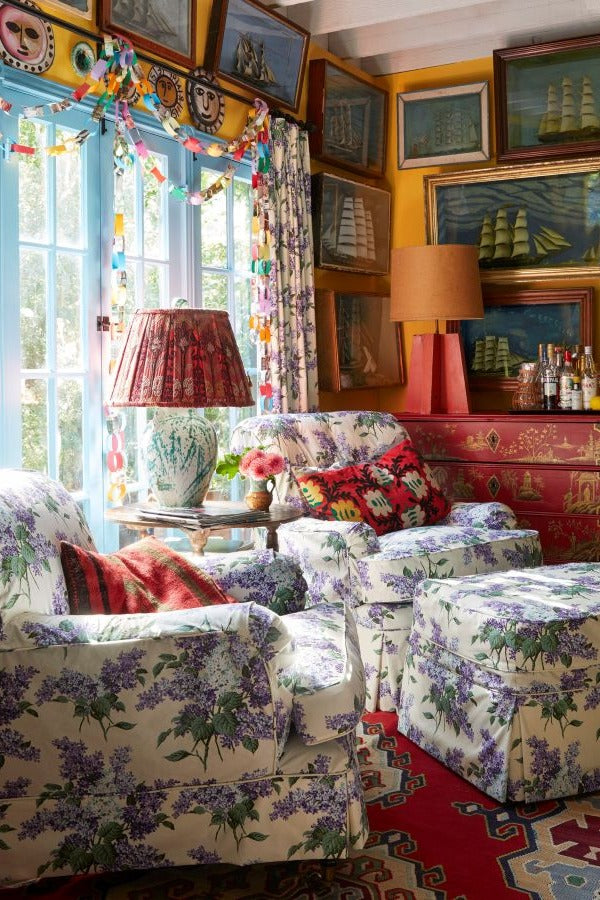 Luxury designer fabric used for custom upholstery, drapery and decorative pillows