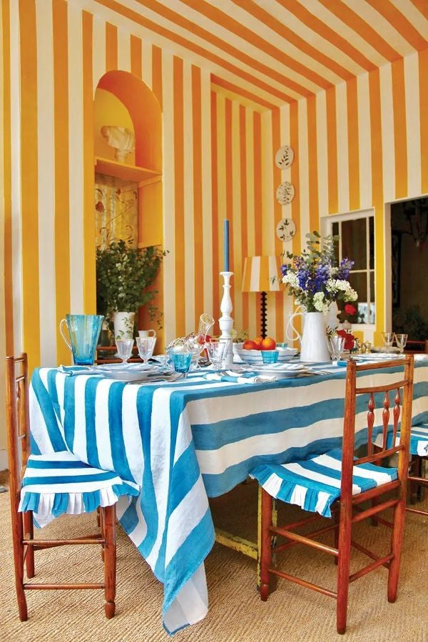 stripe fabrics and wallpapers