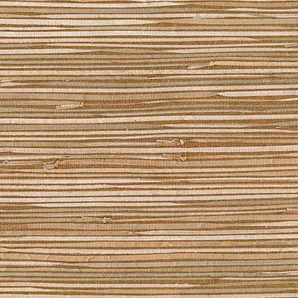 Masuyo Light Brown Grasscloth Wallpaper - York Wallcoverings - 53-65620