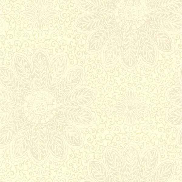 Tribe Sage Modern Floral Scroll Wallpaper - York Wallcoverings - 301-66951