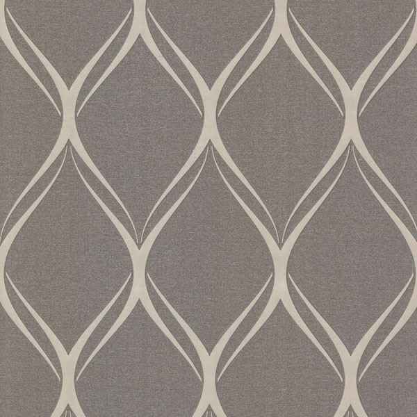 Gustav Brown Geometric Wallpaper - York Wallcoverings - 482-DL31081