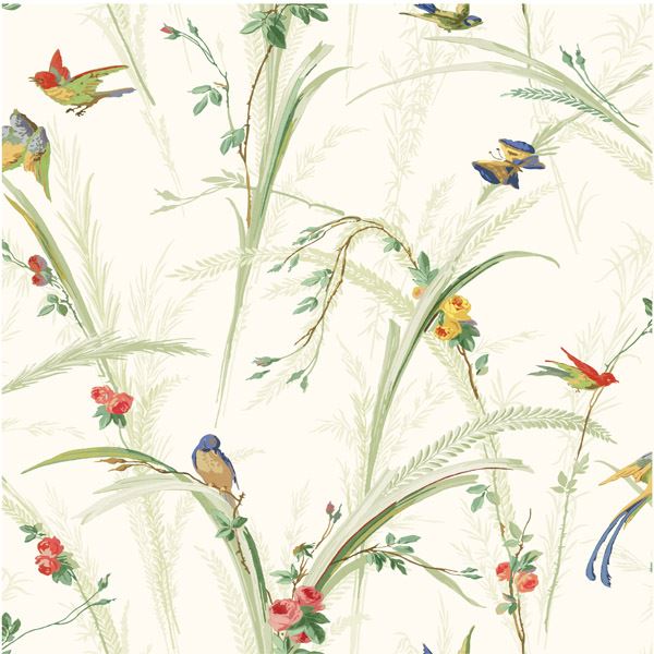 white-meadow-lark-york-wallcoverings-qe19321 - York Wallcoverings Wallpaper