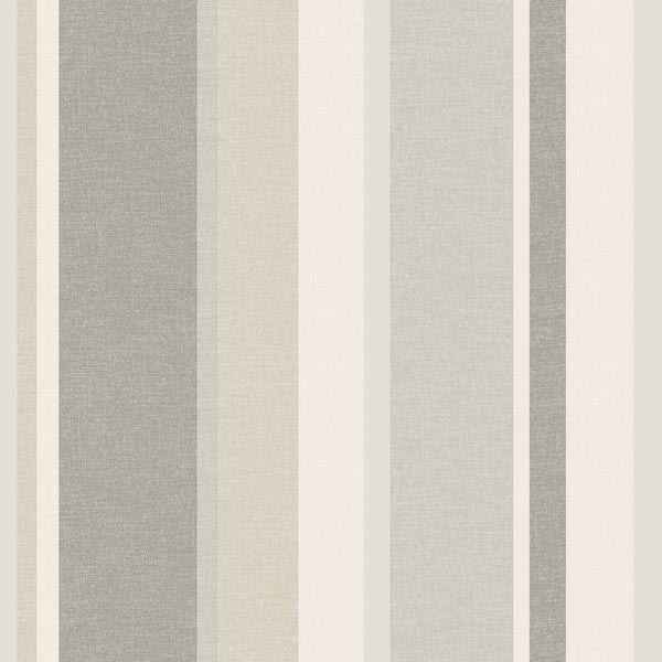 Raya Beige Linen Stripe Wallpaper - York Wallcoverings - 2535-20634
