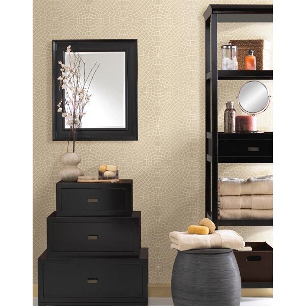 hanley-sand-mosiac-tile-wallpaper-york-wallcoverings-2532-20478 - York Wallpaper Wallpaper