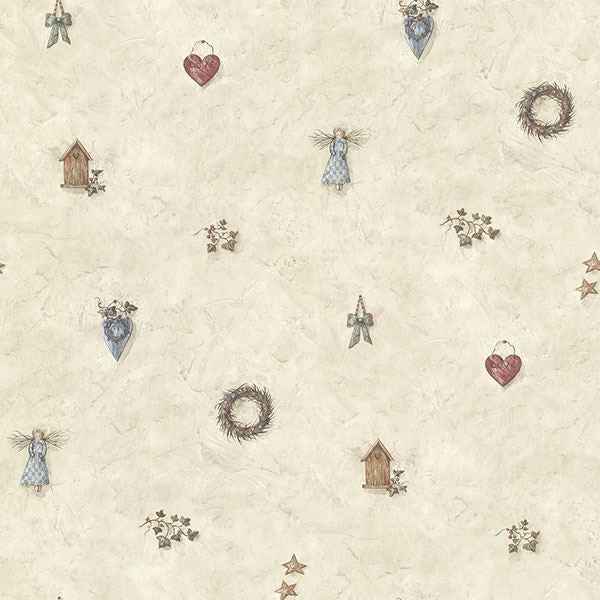 Apple Stone Country Toss Wallpaper - York Wallcoverings - CTR21712
