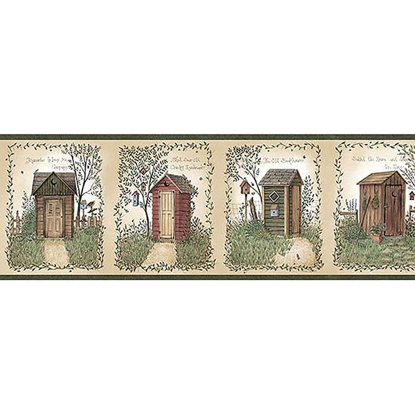 fisher-sage-country-outhouses-wallpaper-york-wallcoverings-ctr50321b - York Wallpaper Wallpaper