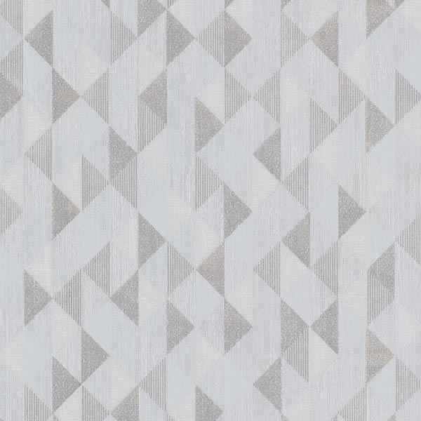 Ethan Silver Triangle Wallpaper - York Wallcoverings - 2603-20933