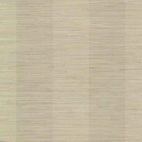 Oakland Pewter Grasscloth Stripe Wallpaper - York Wallcoverings - SRC256015