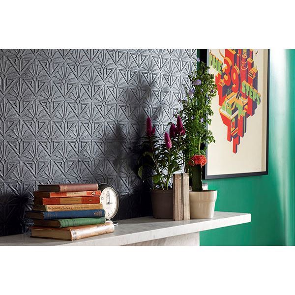 deco-paradiso-white-luxury-vinyl-paintable-wallpaper-york-wallcoverings-rd576 - York Wallpaper Wallpaper