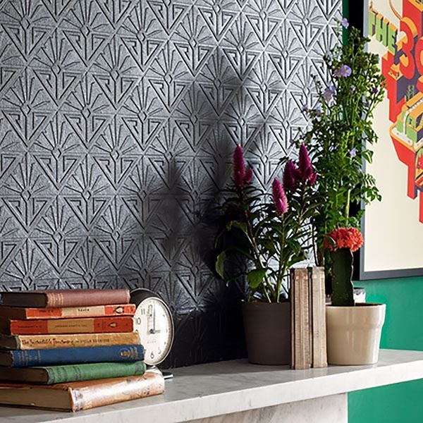 deco-paradiso-white-luxury-vinyl-paintable-wallpaper-york-wallcoverings-rd576 - York Wallpaper Wallpaper