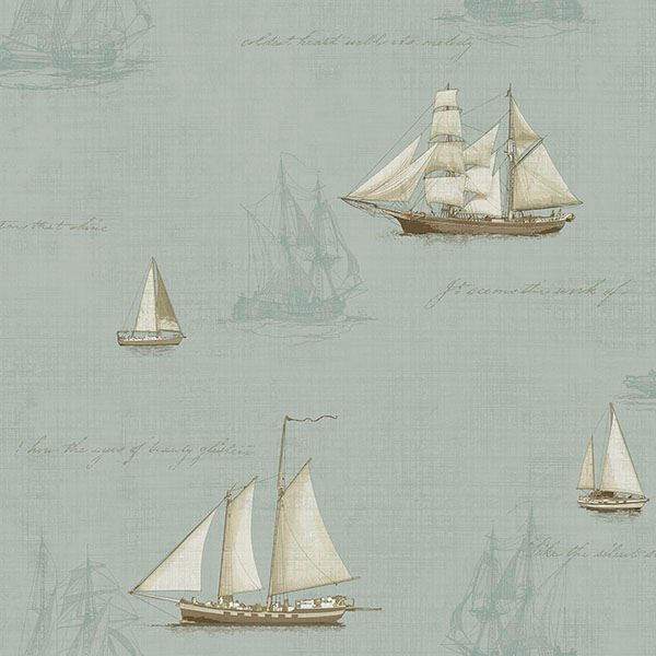andrew-sky-ships-wallpaper-york-wallcoverings-man01704 - York Wallpaper Wallpaper