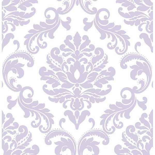 Purple Ariel Peel & Stick Wallpaper - York Wallcoverings - NU1396