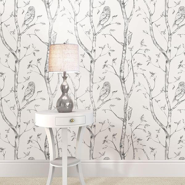 gray-woods-peel-and-stick-wallpaper-york-wallcoverings-nus1412 - York Wallcoverings Wallpaper