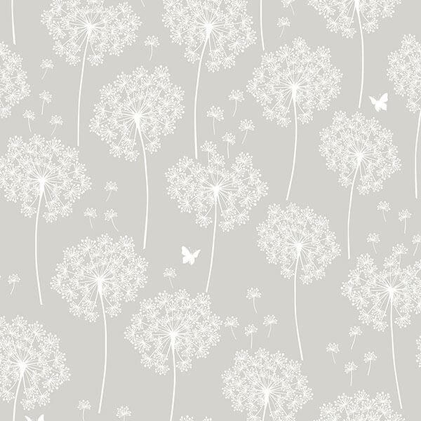 dandelion-grey-peel-and-stick-wallpaper-york-wallcoverings-nu1651 - York Wallcoverings Wallpaper