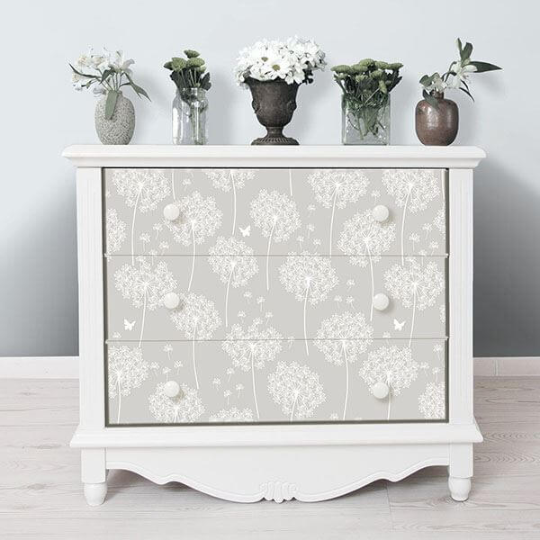 dandelion-grey-peel-and-stick-wallpaper-york-wallcoverings-nu1651 - York Wallcoverings Wallpaper