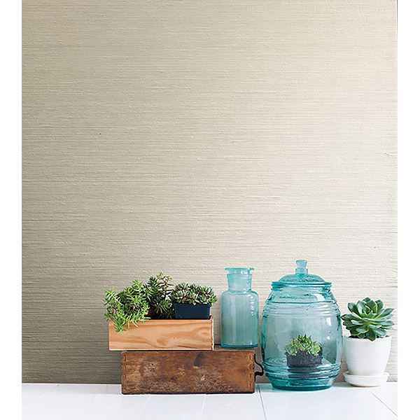 Kamila Cream Paper Weave Wallpaper - York Wallcoverings - 2622-30221 - York Wallcoverings Wallpaper