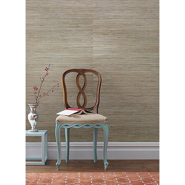 patryk-aqua-grasscloth-york-wallcoverings-2622-65437 - York Wallcoverings Wallpaper