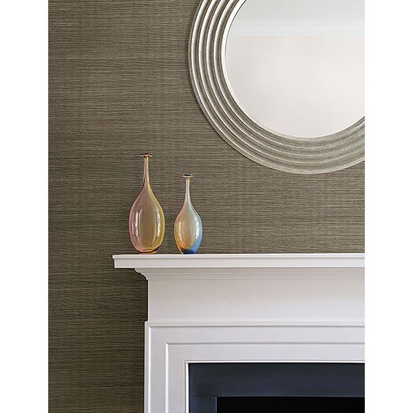 barbora-chocolate-sisal-grasscloth-wallpaper-york-wallcoverings-2622-30215 - York Wallcoverings Papel pintado