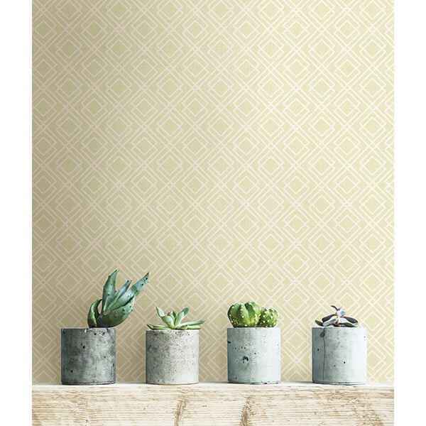 Lattice Green Milly Wallpaper - York Wallcoverings - 2686-22018 - York Wallcoverings Wallpaper