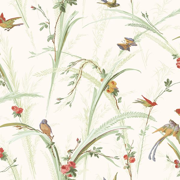 botanical-green-astrid-wallpaper-york-wallcoverings-2686-19321 - York Wallpaper Wallpaper