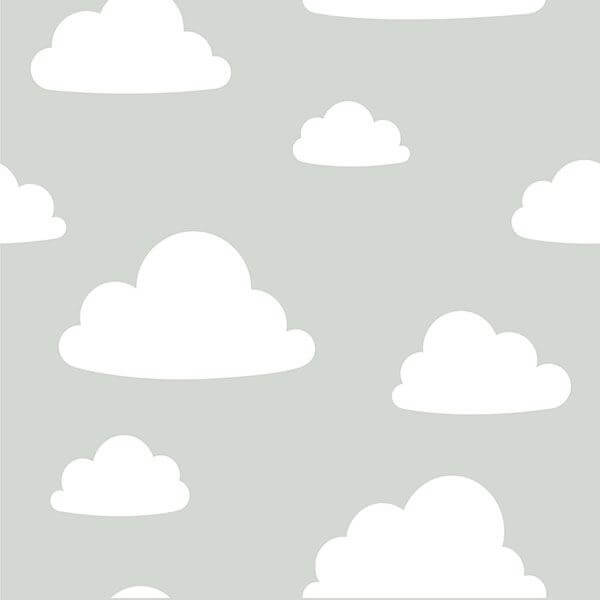 clouds-grey-peel-and-stick-wallpaper-york-wallcoverings-nu1931 - York Wallcoverings Wallpaper