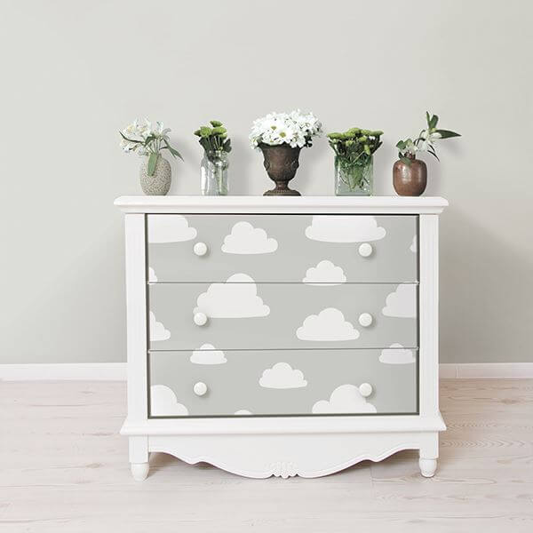 clouds-grey-peel-and-stick-wallpaper-york-wallcoverings-nu1931 - York Wallcoverings Wallpaper