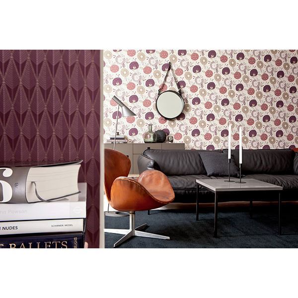 padma-purple-geometric-texture-york-wallcoverings-wv5679 - York Wallcoverings Wallpaper