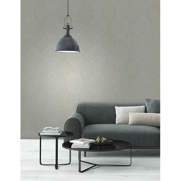 Cadence Blue Scroll Wallpaper - York Wallcoverings - 2683-23018 - York Wallcoverings Wallpaper
