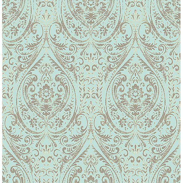 nomad-damask-peel-and-stick-wallpaper-york-wallcoverings-nu2079 - York Wallcoverings Wallpaper